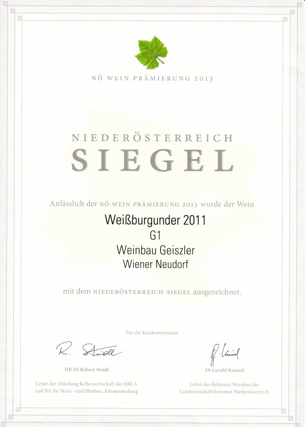 Weinauszeichnung